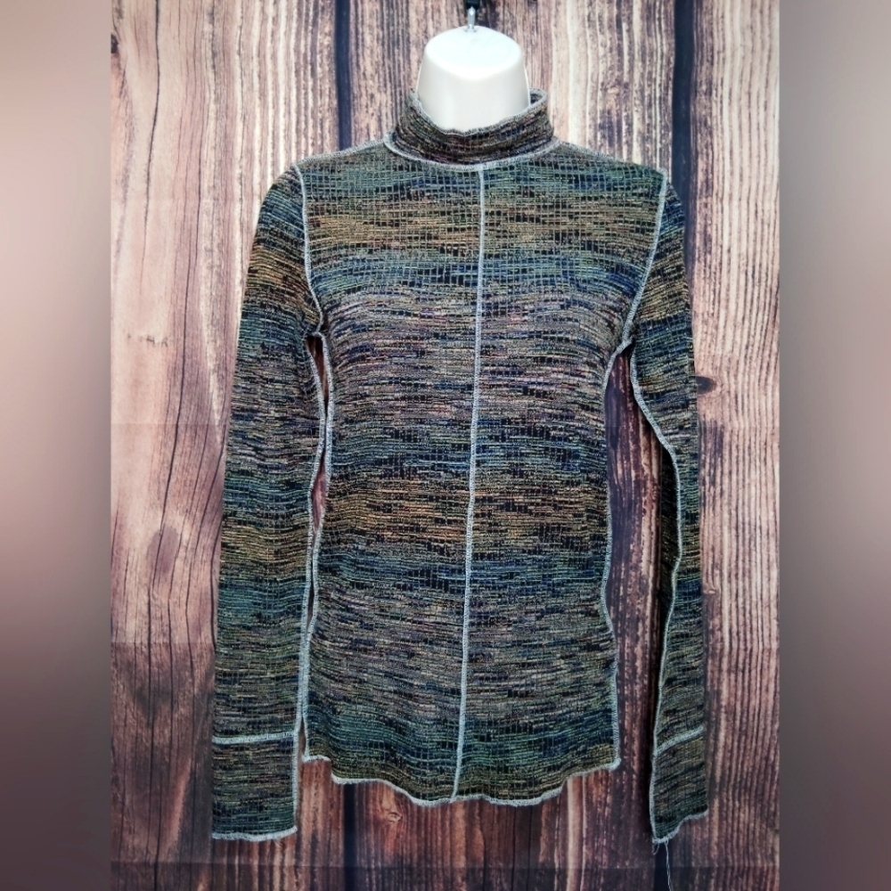 Guilded Intent Multicolor Long Sleeve Turtleneck Sweater Size XS